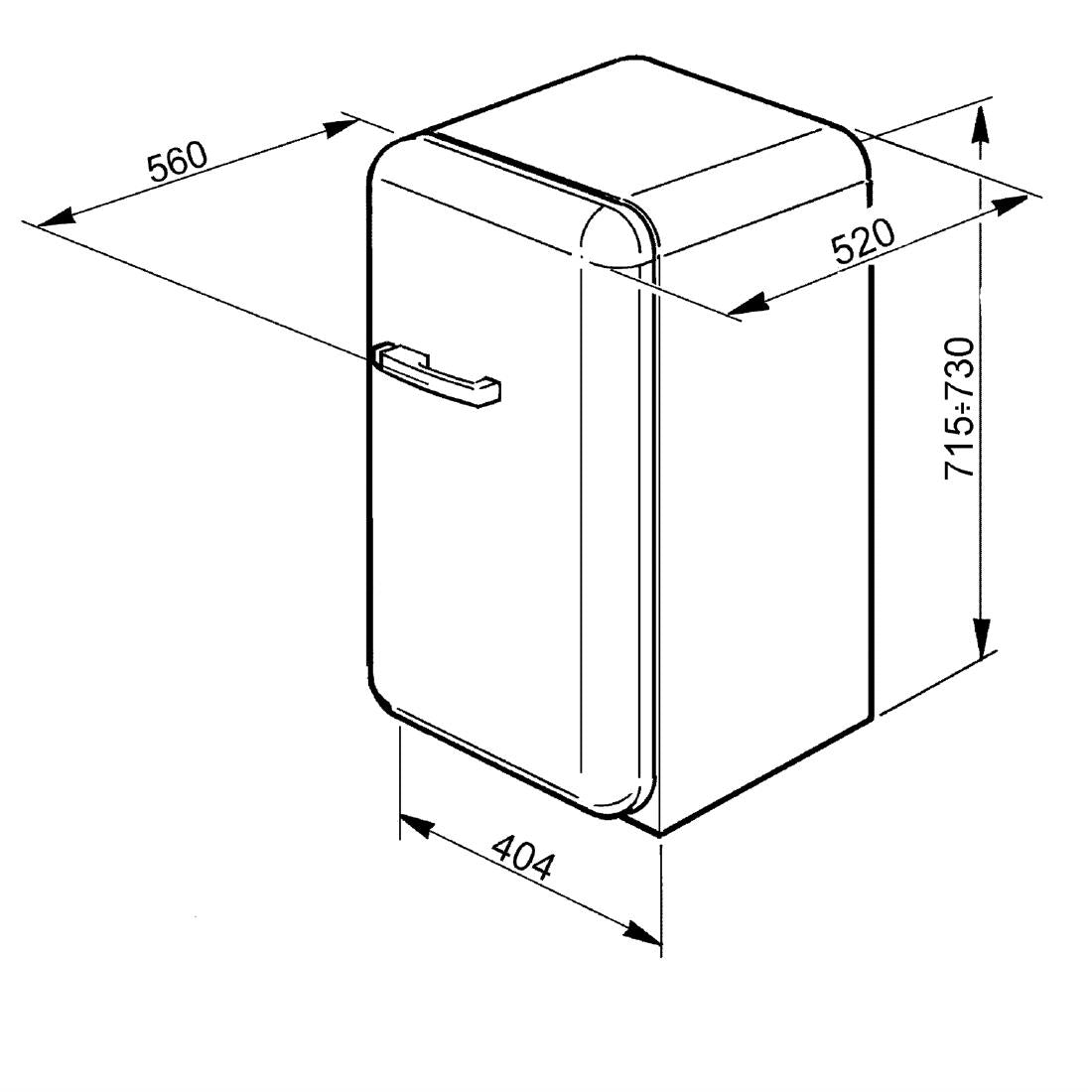 Smeg 50s Retro Mini Bar Fridge Union Flag
